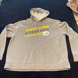 Majestic Gray Steelers Sweatshirt Hoodie